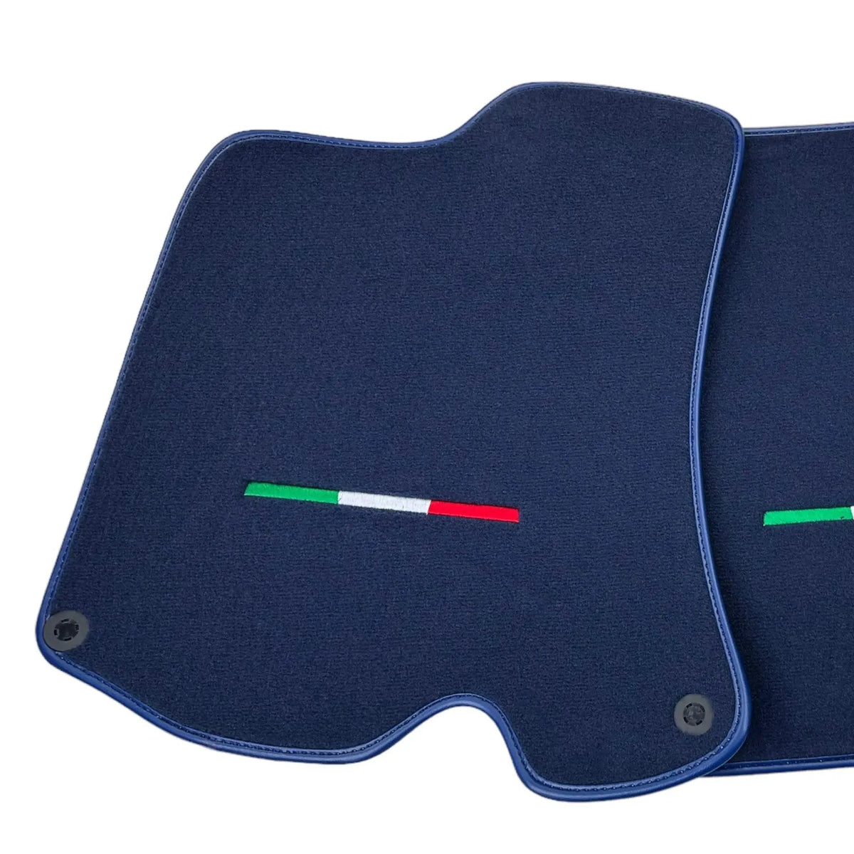 Dark Blue Floor Mats For Ferrari Roma (2021-2027) Italian Edition - AutoWin