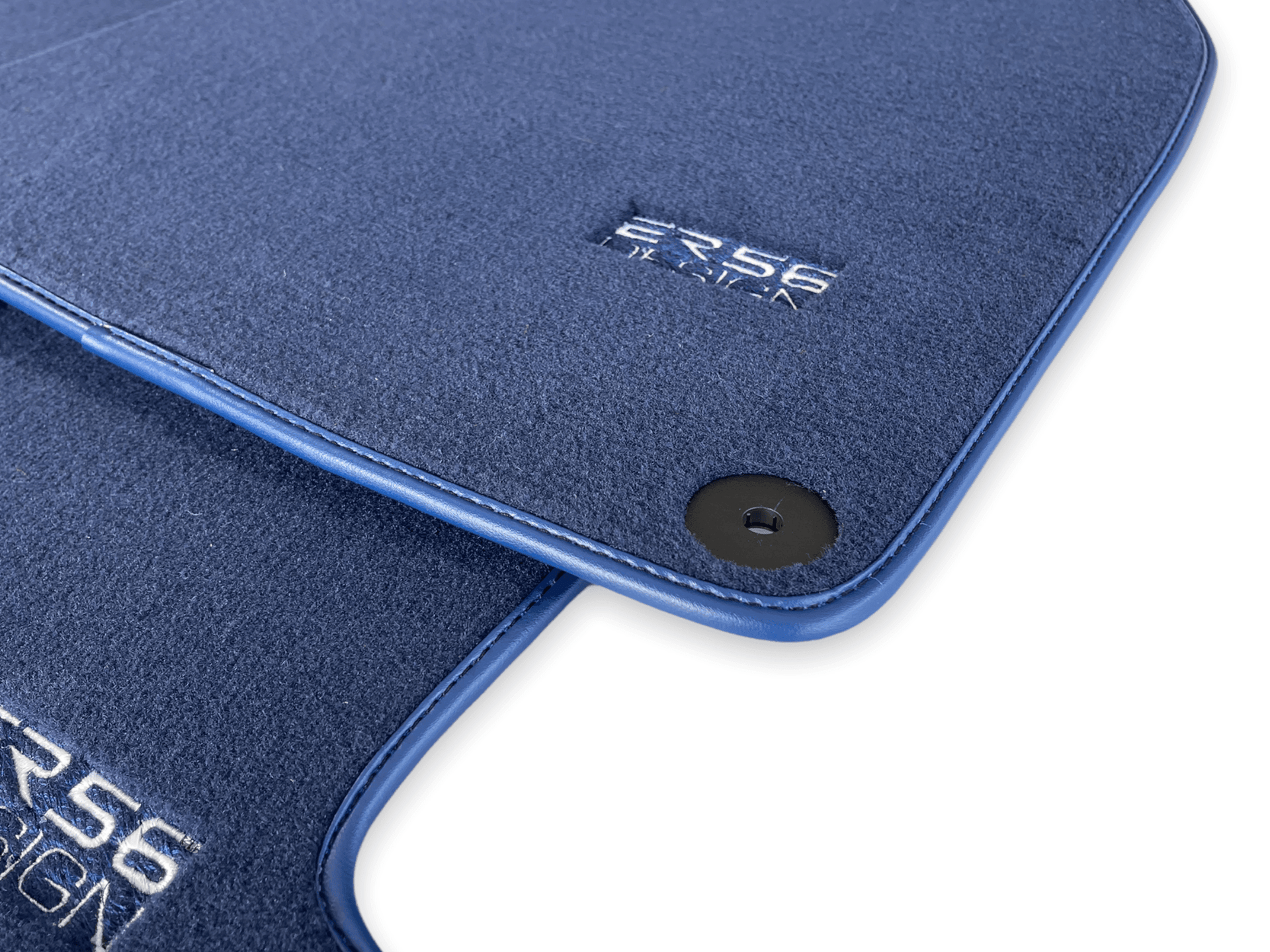 Dark Blue Floor Mats for Porsche Panamera (2017-2023) | ER56 Design - AutoWin