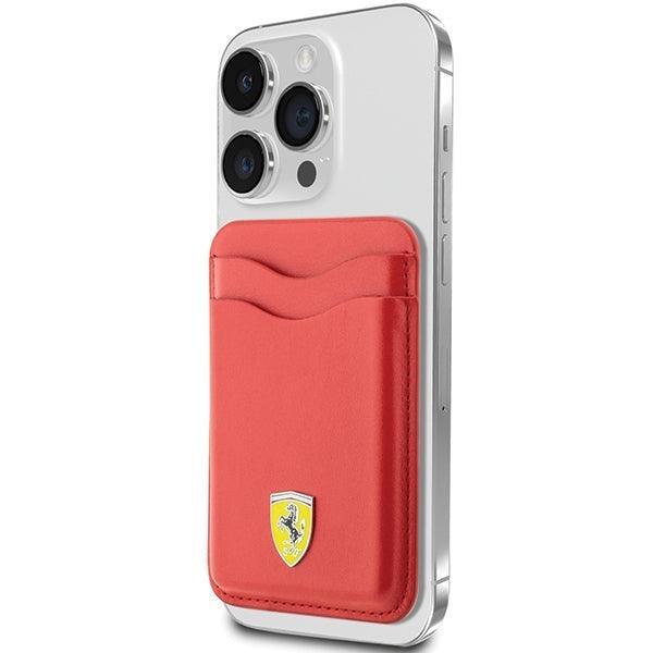 Ferrari Red Cadslot Wallet - Magnetic Wallet for Apple Phones - AutoWin