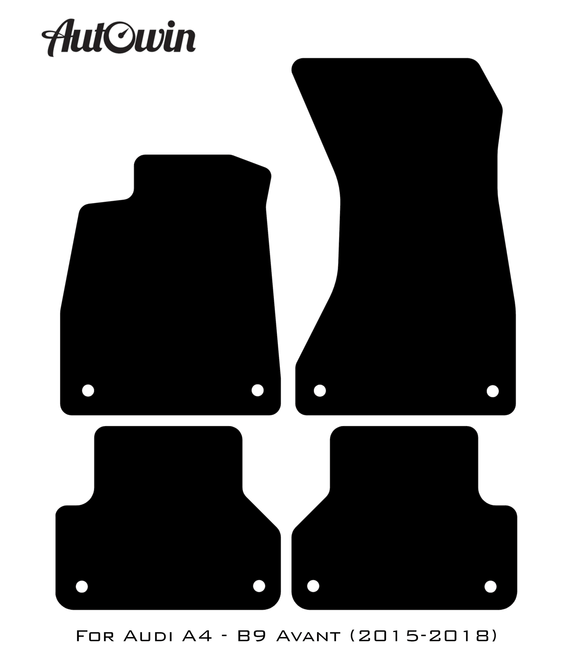 Floor Mats for Audi A4 - B9 Avant (2015-2018) - AutoWin
