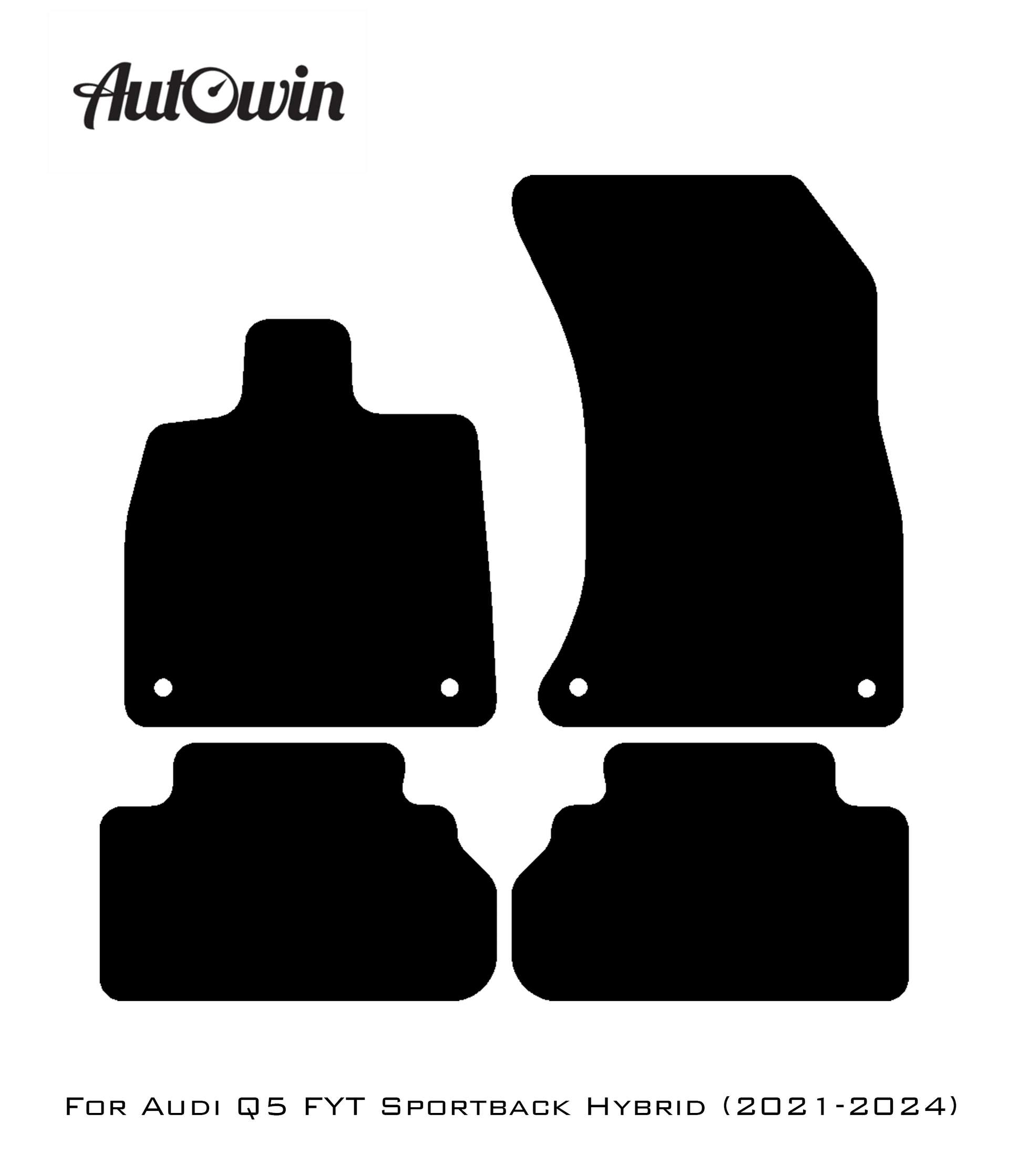 Floor Mats for Audi Q5 FYT Sportback Hybrid (2021-2024) ER56 Design - AutoWin