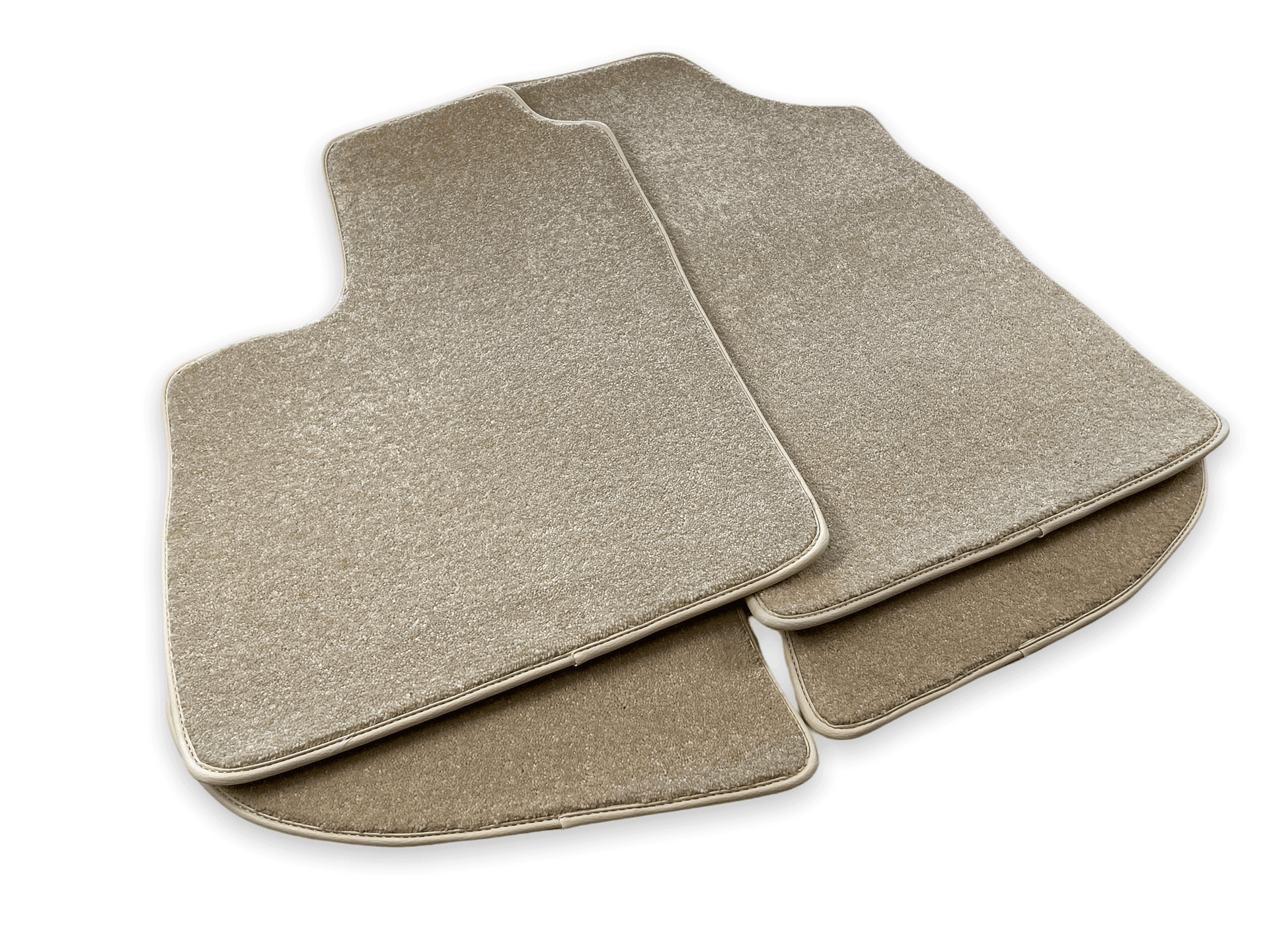 Floor Mats For Bentley Continental GTC (2011-2018) Beige Luxury Quality - AutoWin