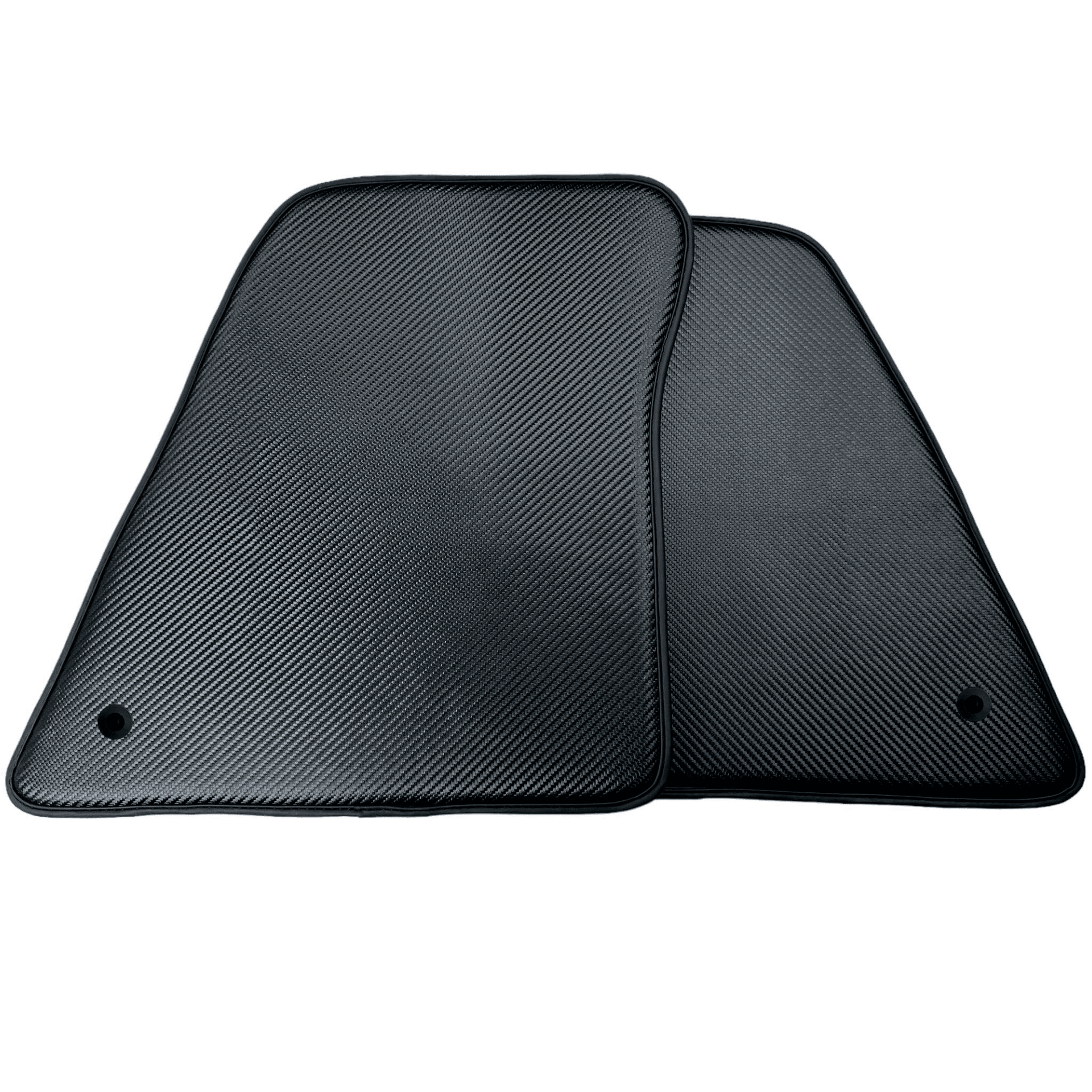 Floor Mats for Ferrari 296 GTS (2022-2024) Made From Carbon Fiber Leather - AutoWin