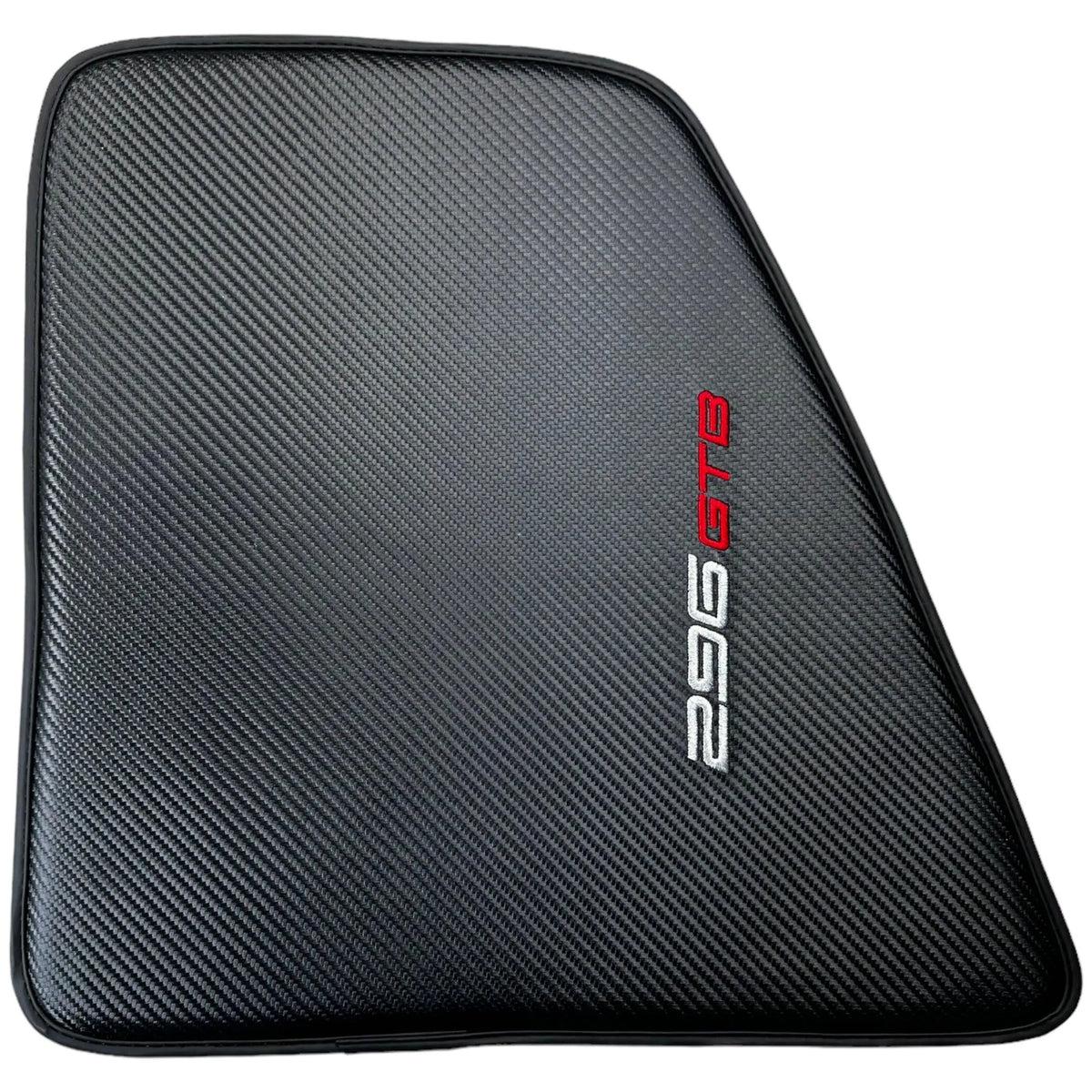 Floor Mats for Ferrari 296 GTB (2022-2027) Made From Carbon Fiber Leather - AutoWin
