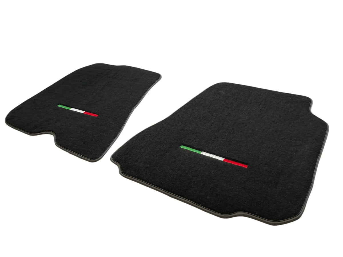 Floor Mats For Ferrari 812 Superfast Black Tailored Carpets With Italian Emblem