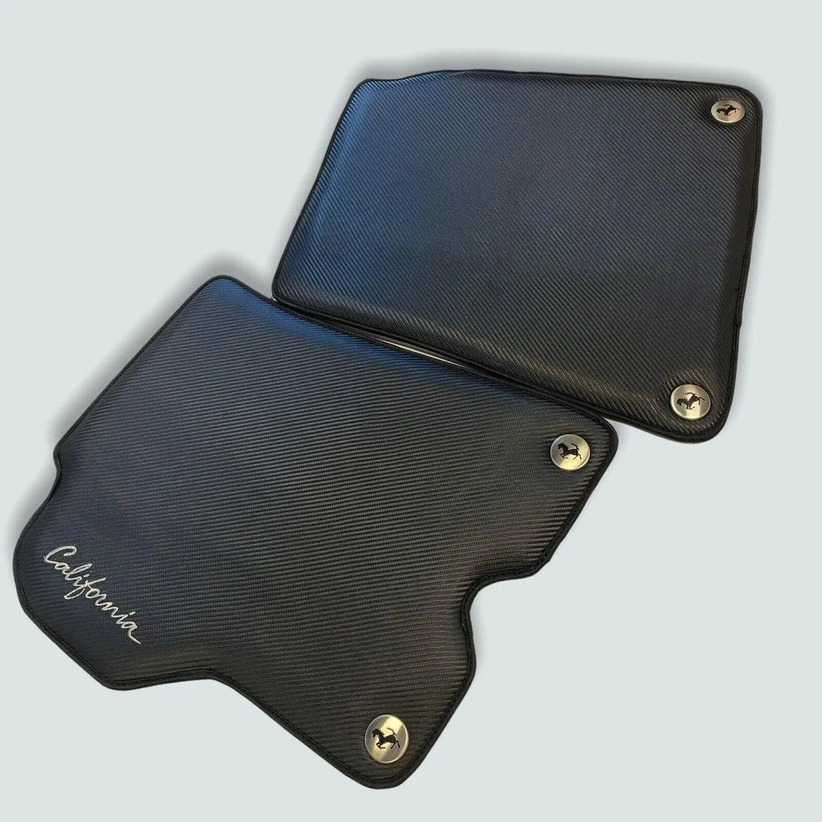 Bilmatter For Ferrari California Convertible 2008-2014 Karbonfiber Lær - AutoWin