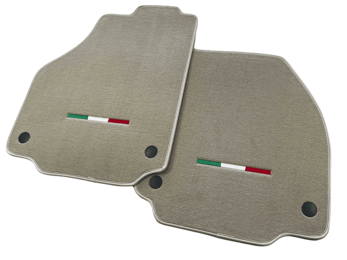 Floor Mats For Ferrari F8 Spider 2019-2023 Beige Italian Edition