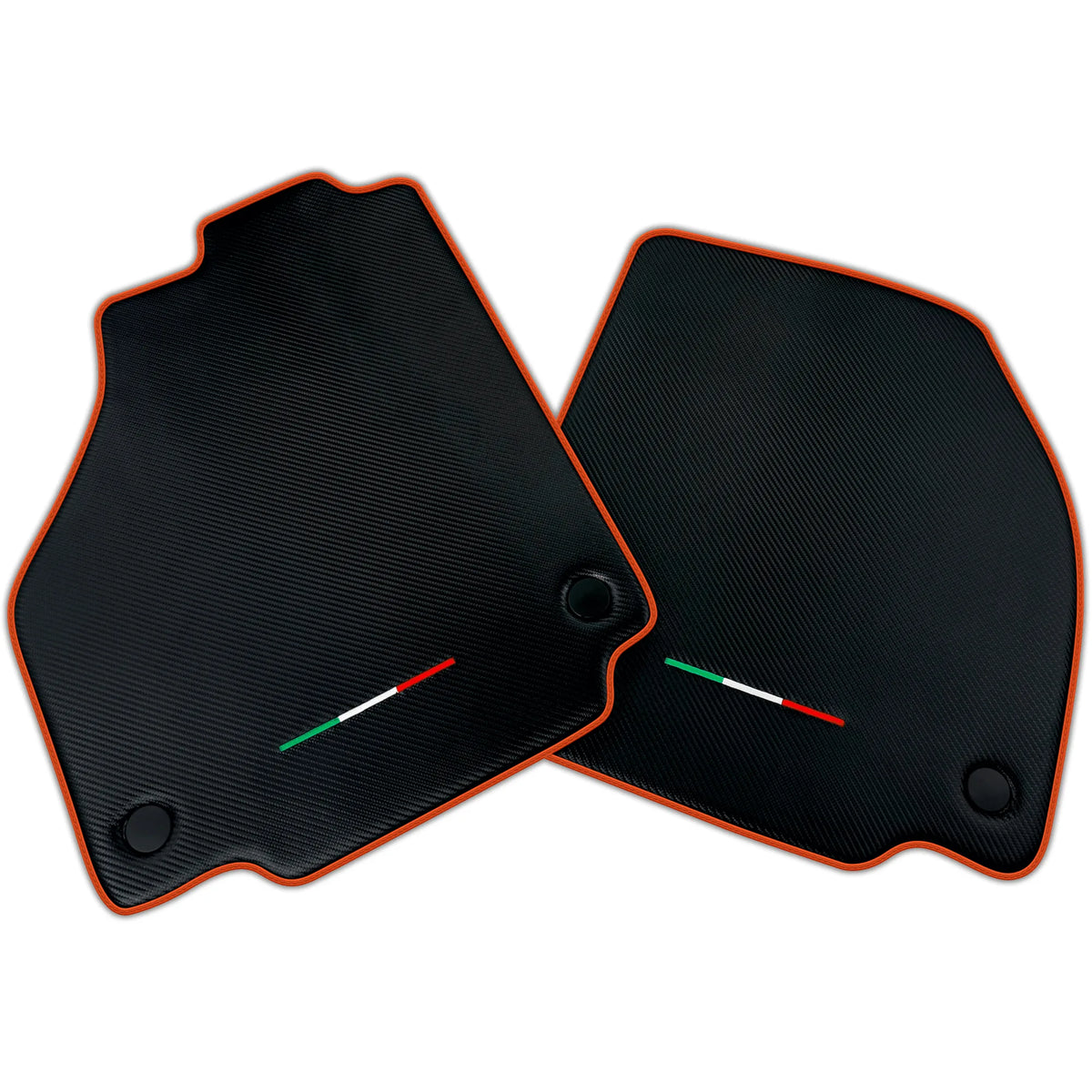 Floor Mats For Ferrari F8 Tributo (2019-2023) Carbon Fiber AutoWin Brand Italian Edition