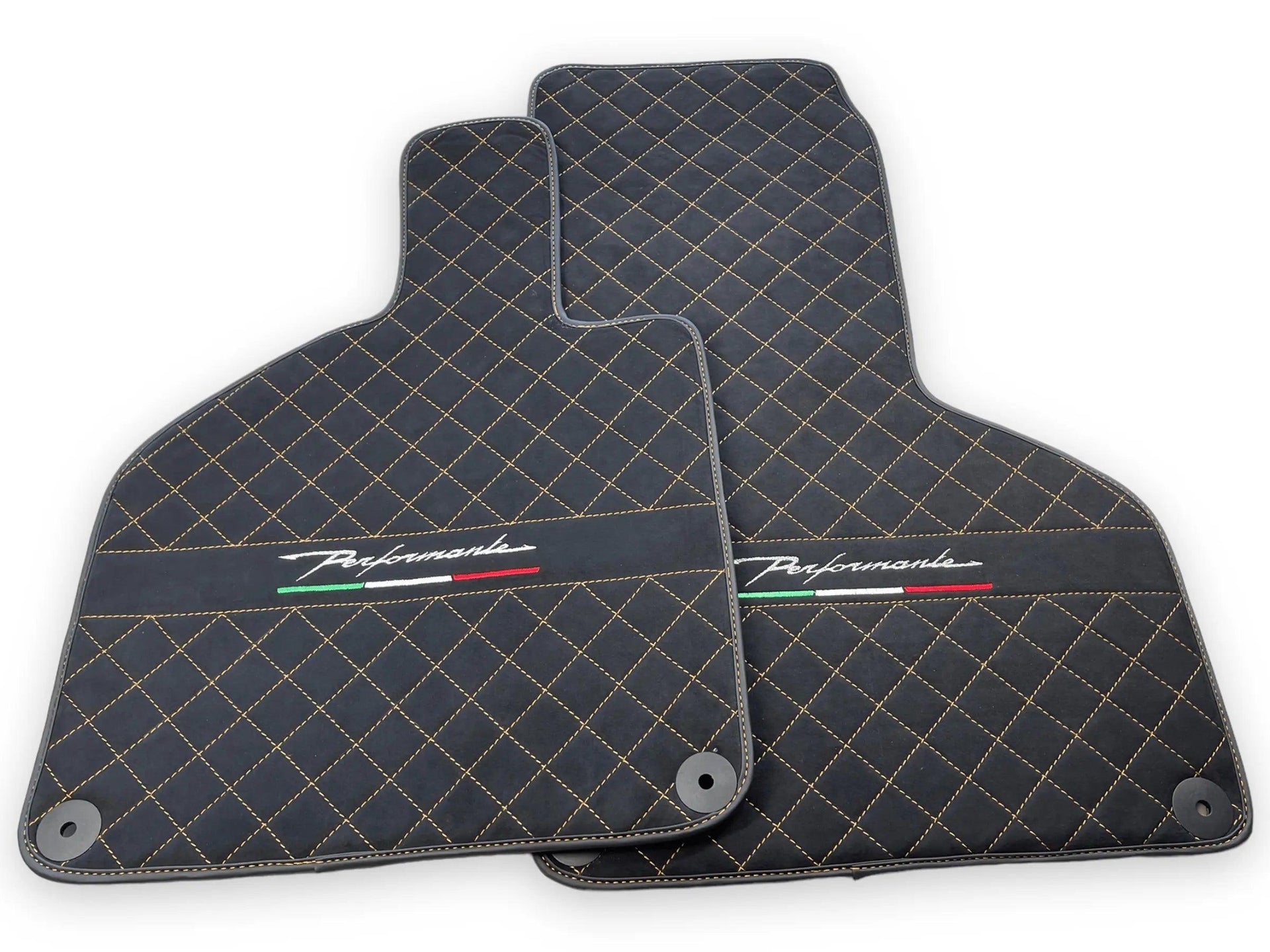 Floor Mats for Lamborghini Huracan Perfomante Alcantara Leather - AutoWin