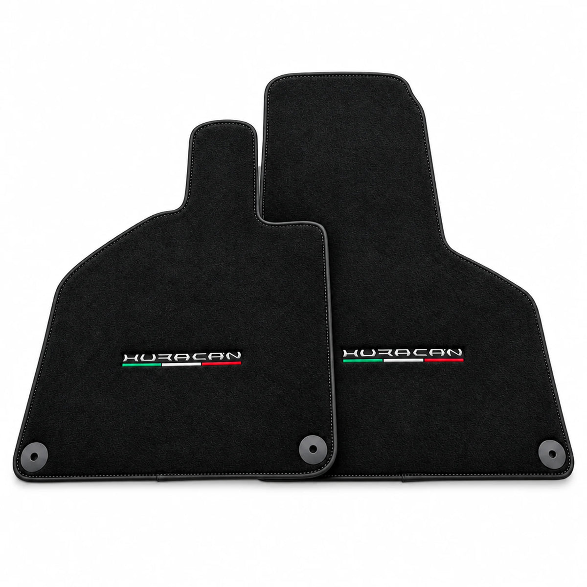 Floor Mats for Lamborghini Huracan With Italian Flag and Huracan Logo