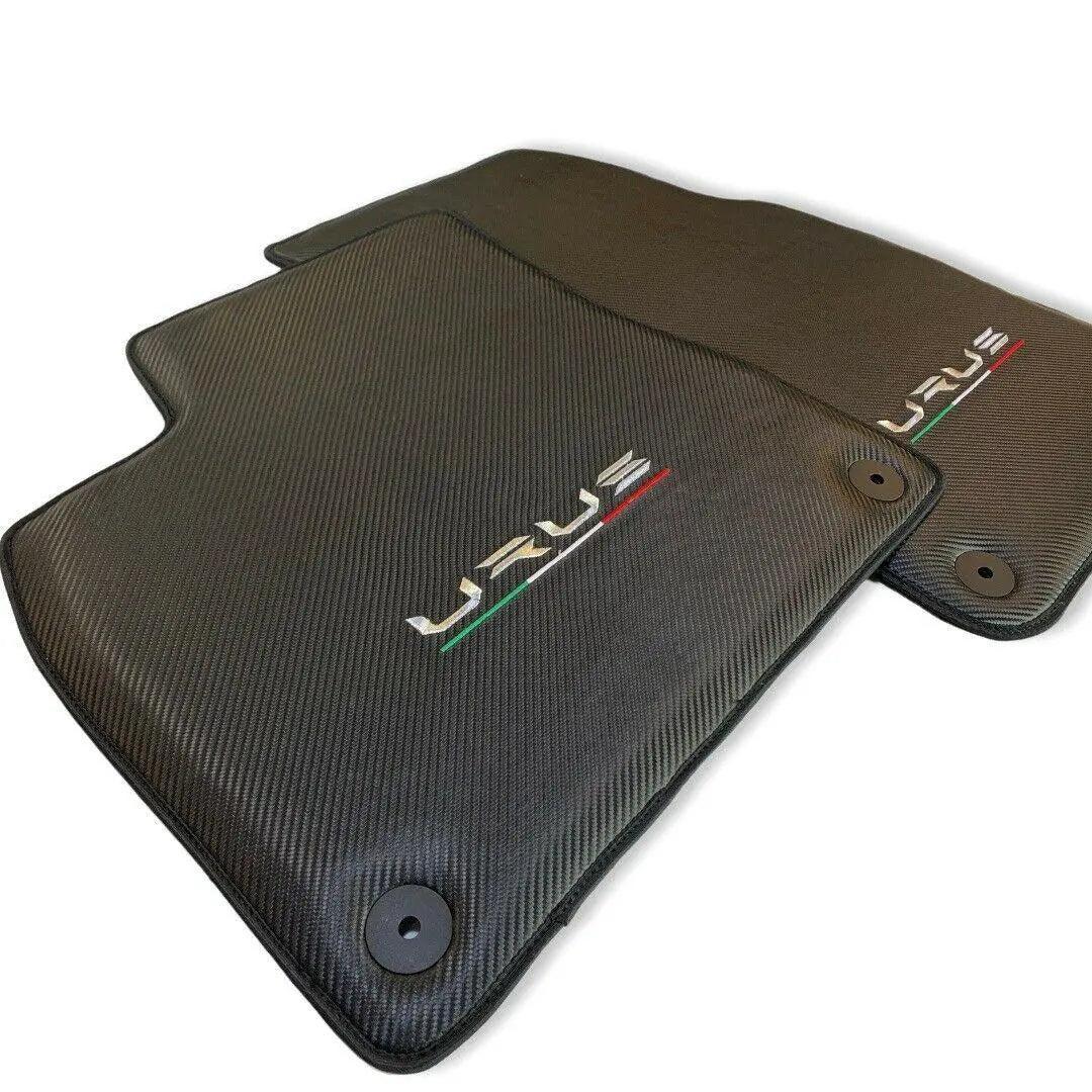 Floor Mats For Lamborghini Urus Made From Carbon Fiber Leather - AutoWin
