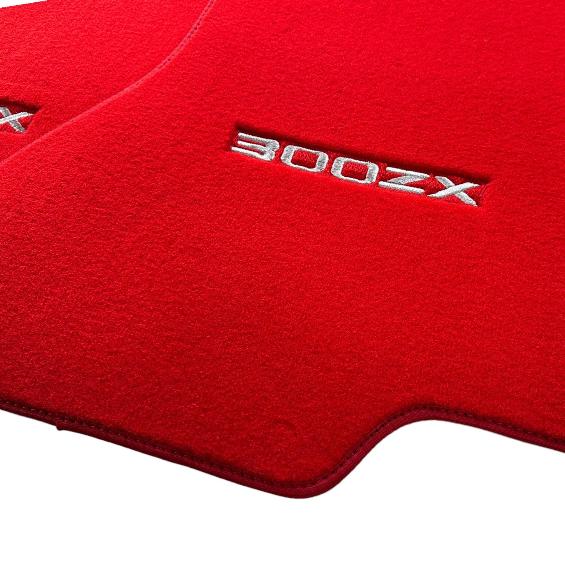 Floor Mats For Nissan 300ZX - Z32 (1990-1996) Tailored Red Carpets - AutoWin
