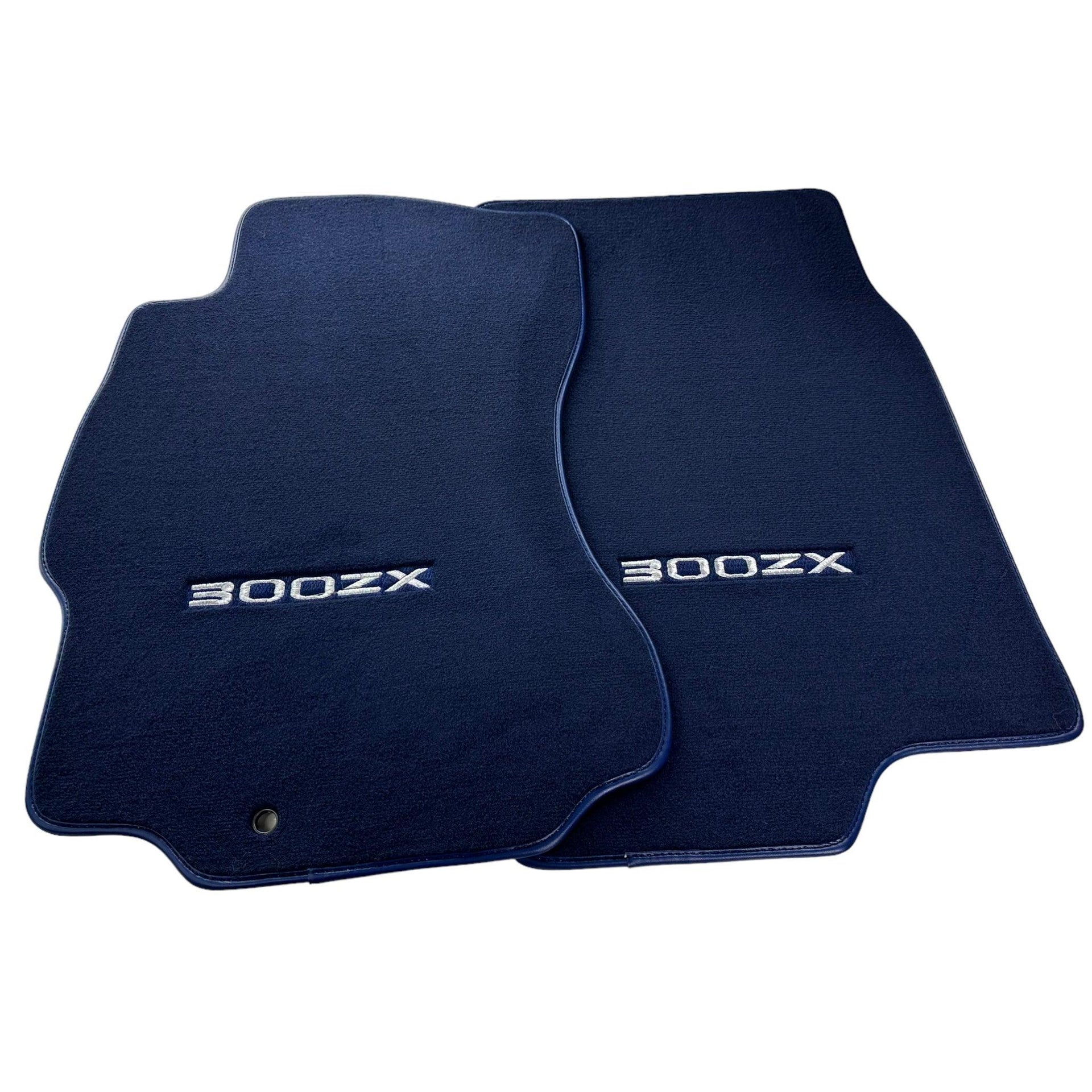 Floor Mats For Nissan 300ZX - Z32 (1990-2000) Tailored Dark Blue Carpets - AutoWin