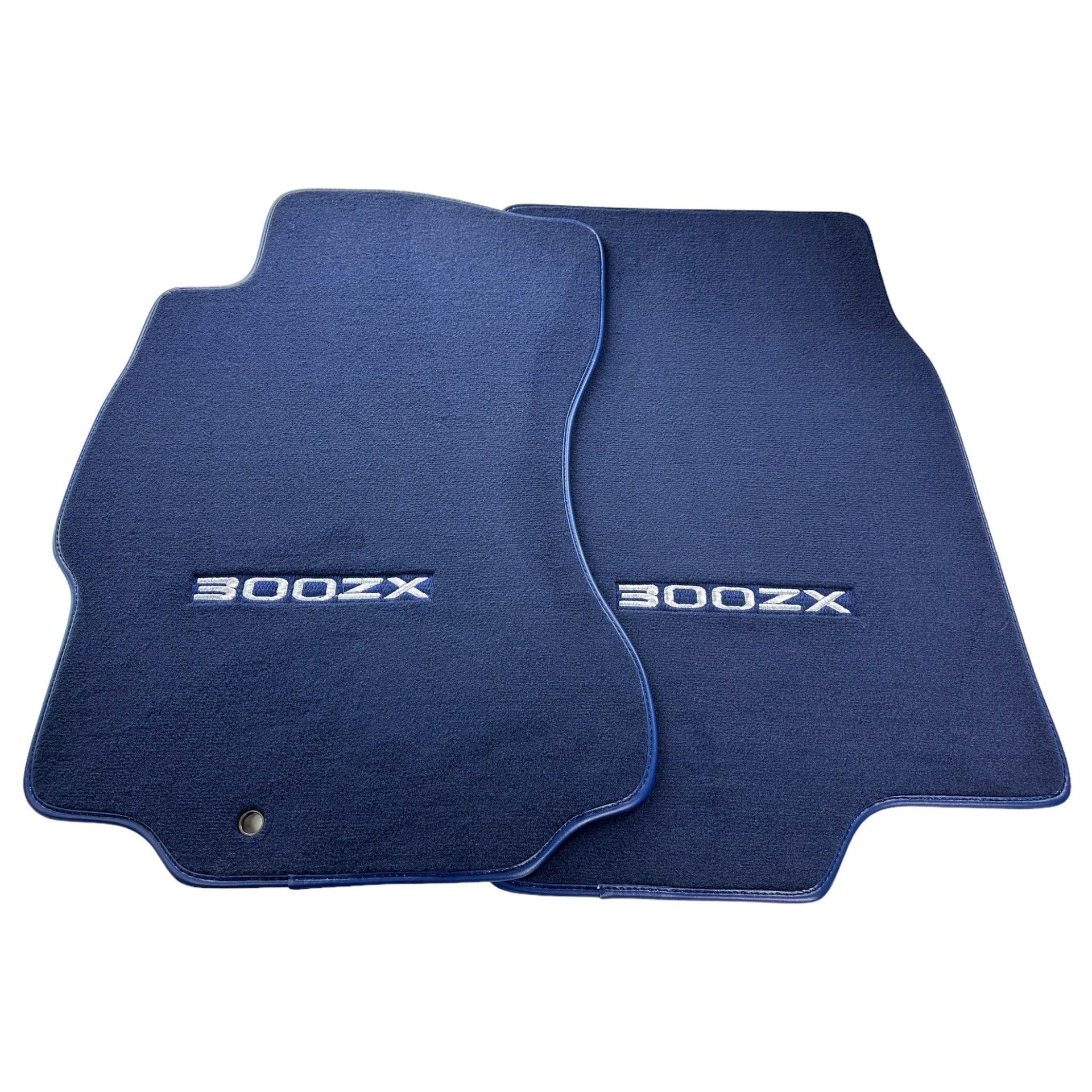Floor Mats For Nissan 300ZX - Z32 (1990-2000) Tailored Dark Blue Carpets - AutoWin