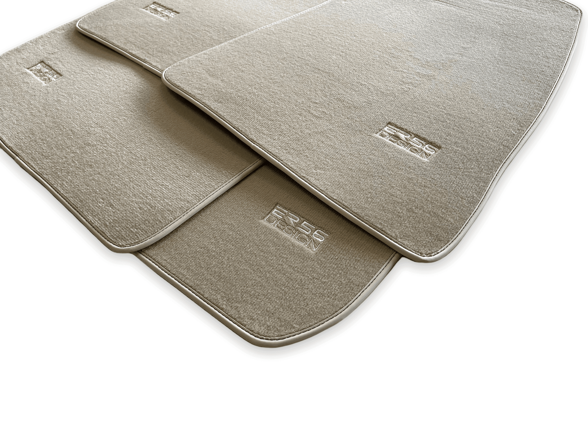Floor Mats For Rolls Royce Phantom 2003–2016 Beige Er56 Design - AutoWin
