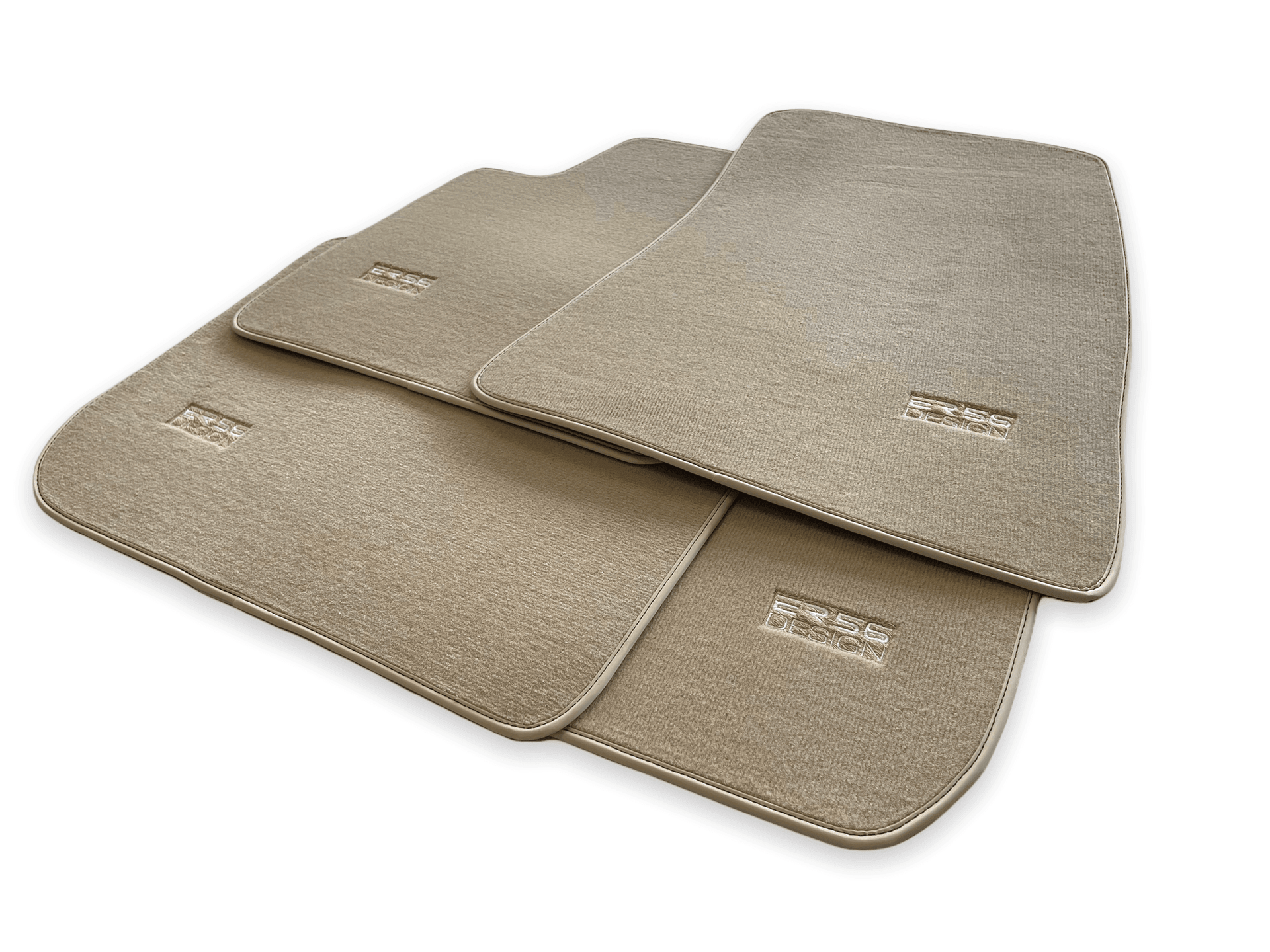 Floor Mats For Rolls Royce Spectre (2023-2024) Beige ER56 Design - AutoWin