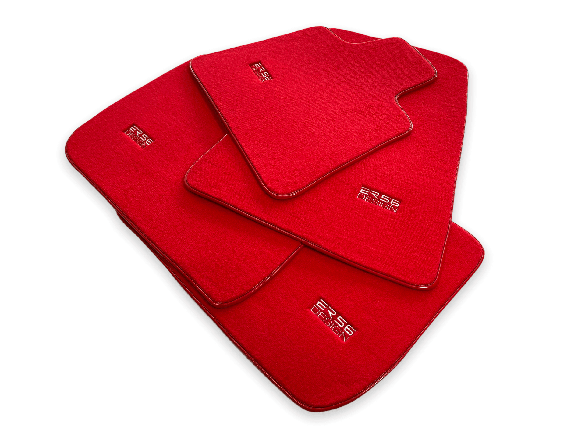 Floor Mats For Rolls Royce Spectre (2023-2024) Red ER56 Design - AutoWin
