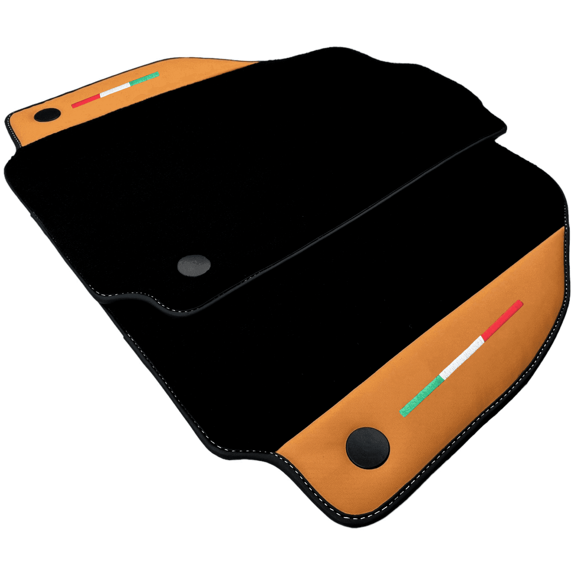 Floor Mats for Ferrari 458 Italia (2009-2015) with Beige Tradizione Nappa Leather - AutoWin