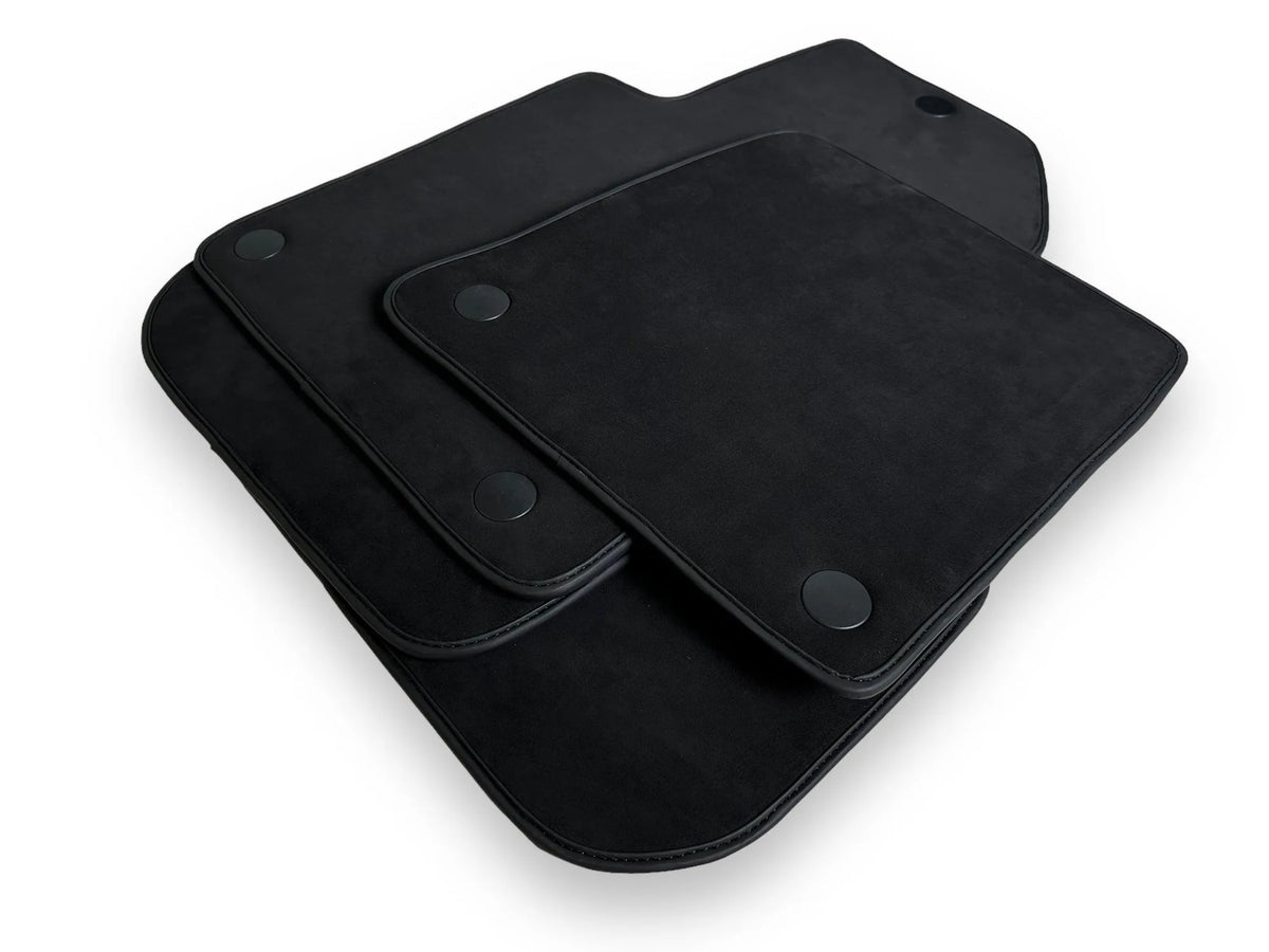 Genuine Alcantara Floor Mats for Ferrari 599 Coupe 2006-2012 Black ER56 Design - AutoWin