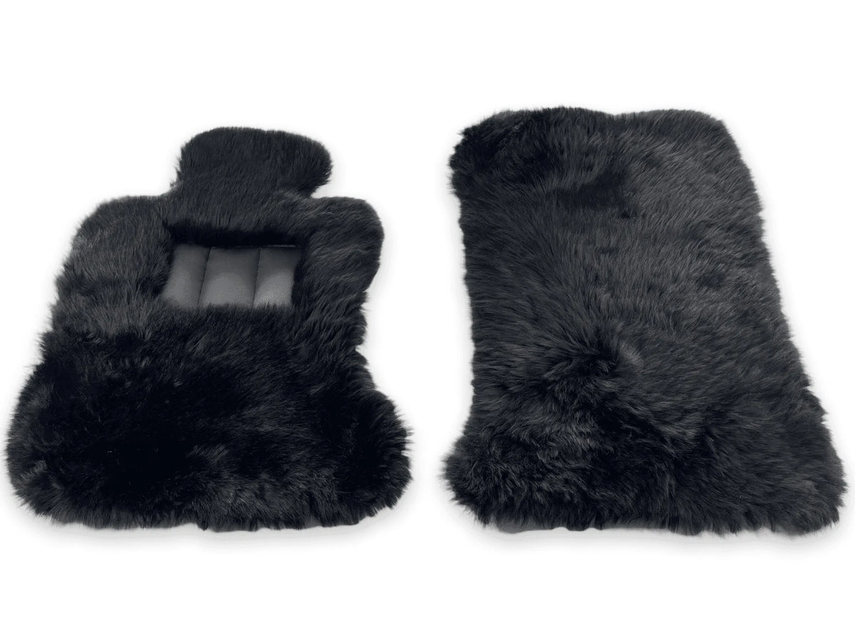 Genuine Sheepskin Floor Mats Rolls Royce Ghost Series II (2021-2024) Er56 Design Brand - AutoWin