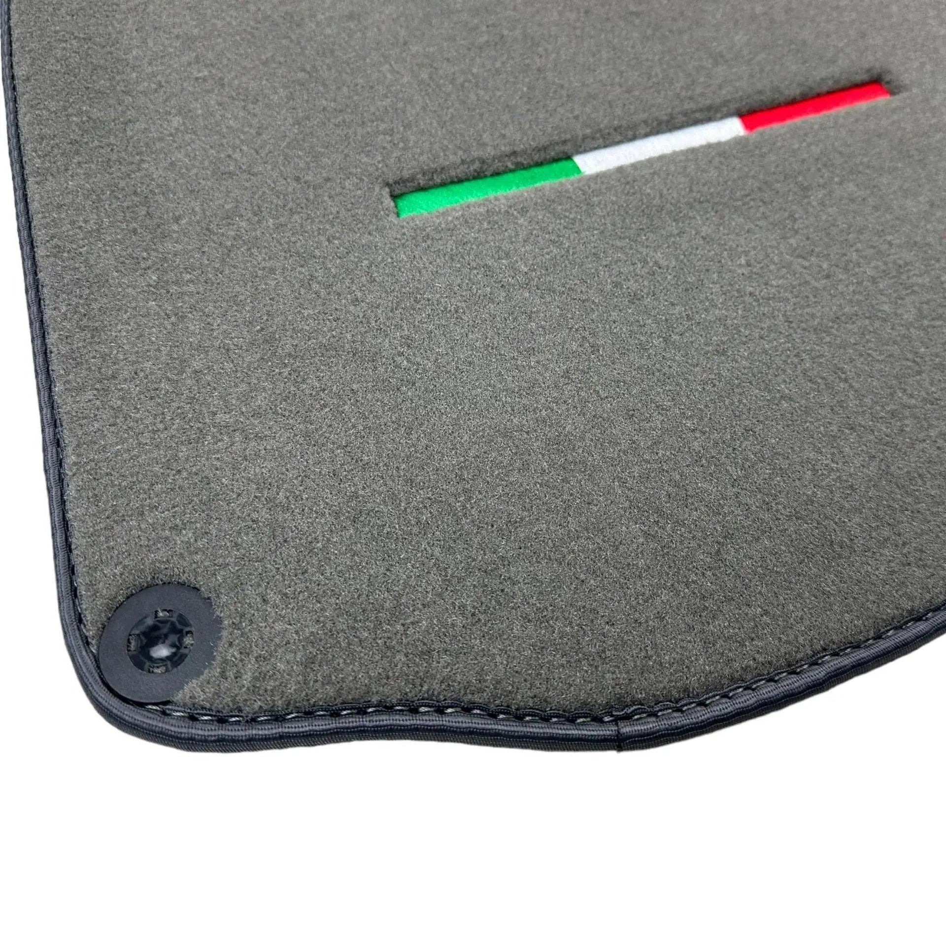 Gray Floor Mats For Ferrari Roma (2021-2024) Italian Edition - AutoWin