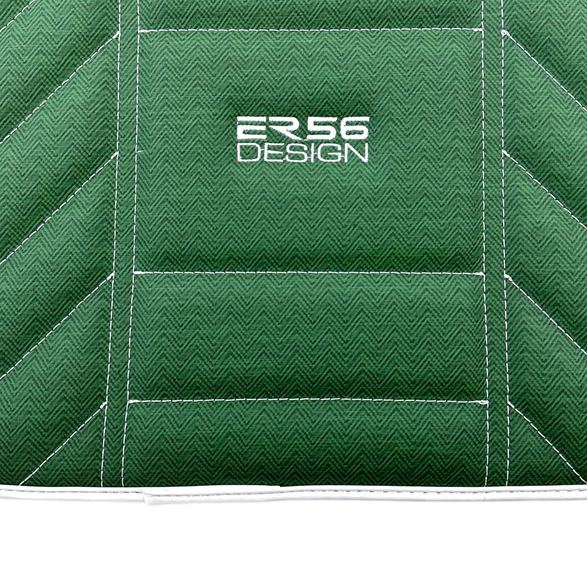 Green Leather Floor Mats For Rolls Royce Shadow 1965-1977 - AutoWin