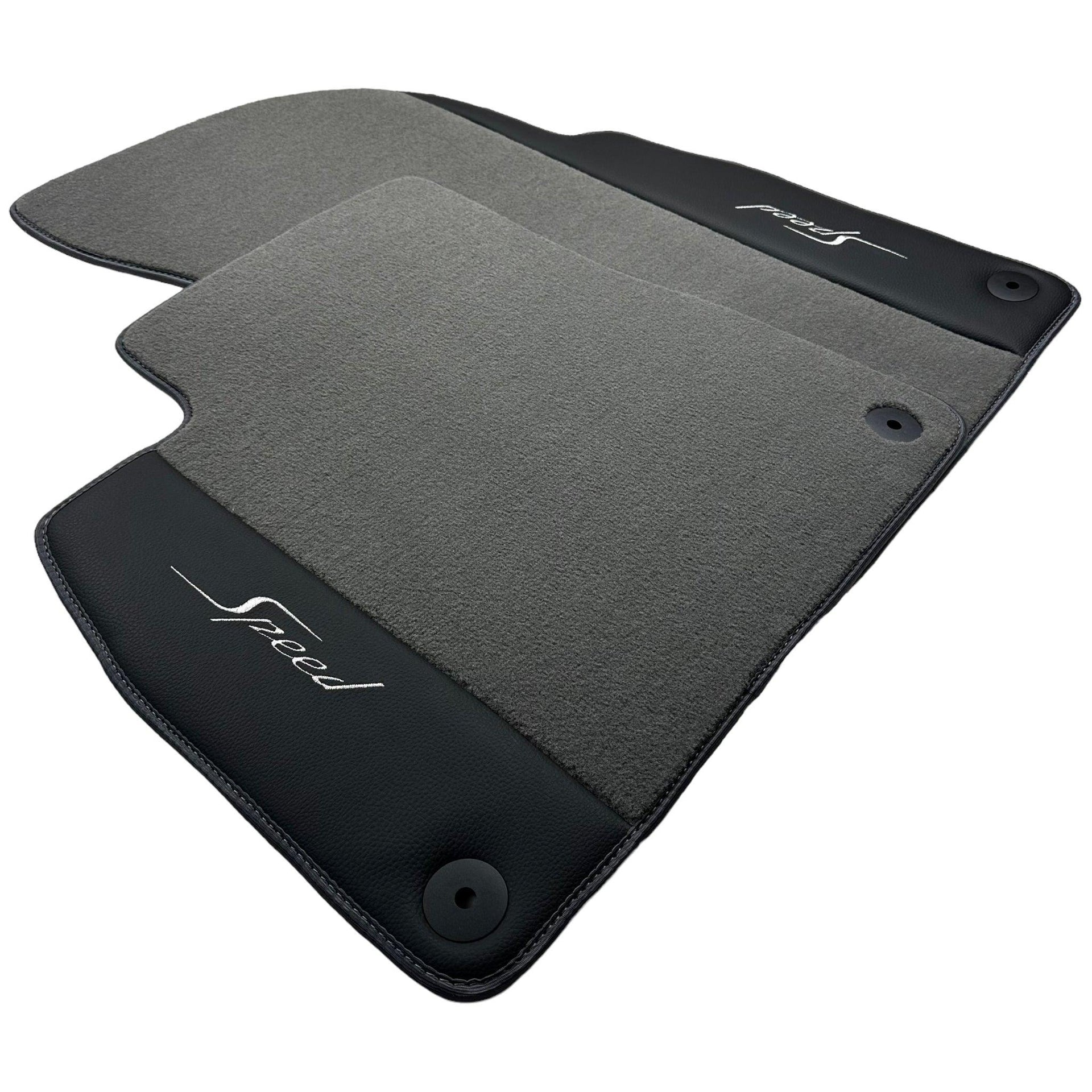 Grey Floor Mats For Bentley Flying Spur (2005-2013) with Leather - AutoWin