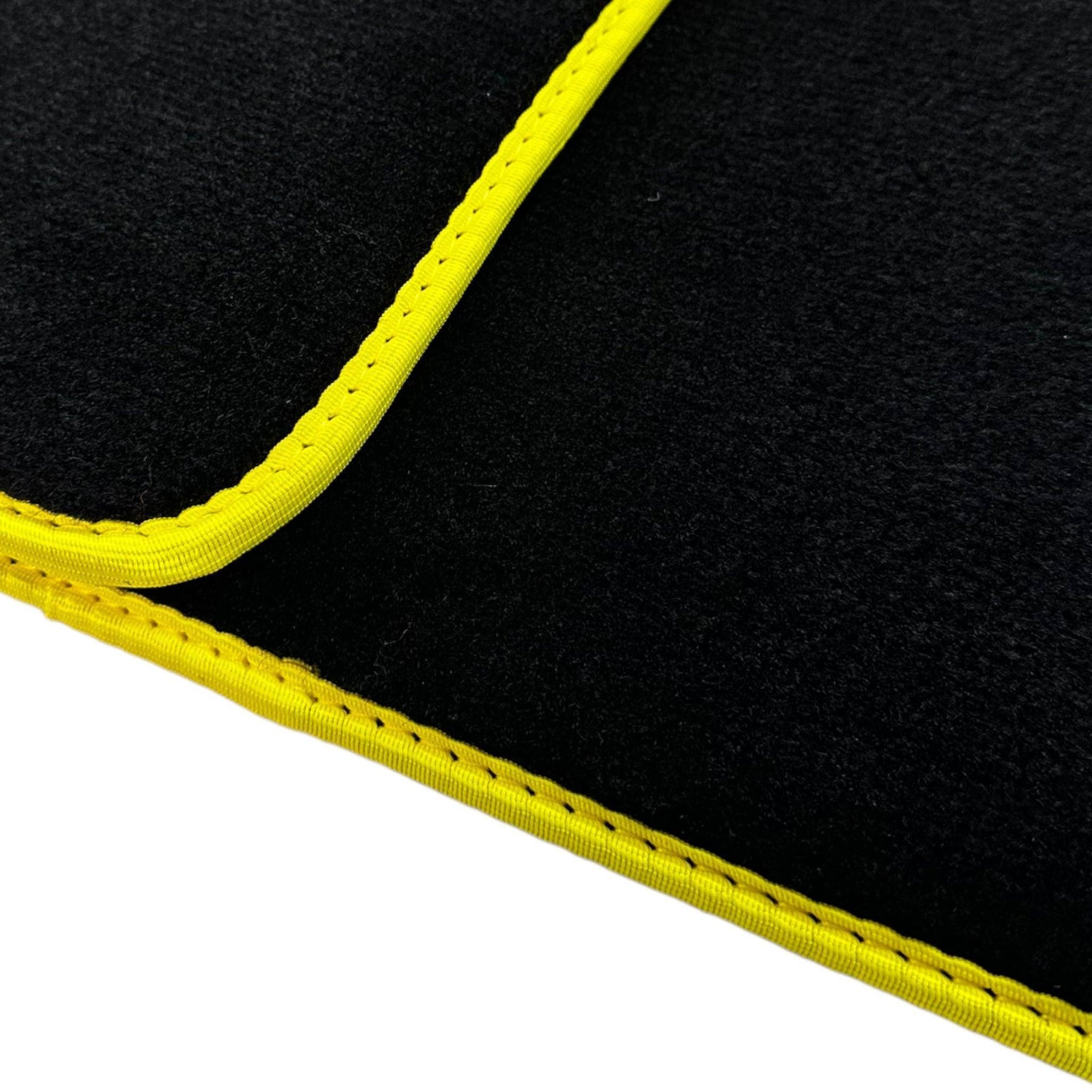 Black Floor Mats For Ferrari F355 1994-1999 With Alcantara Leather - AutoWin