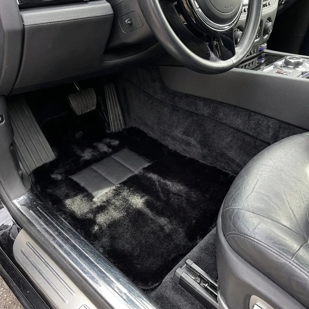 Interior look of floor mats for Rolls-Royce Ghost Series I (2010–2020) No Steps Edition