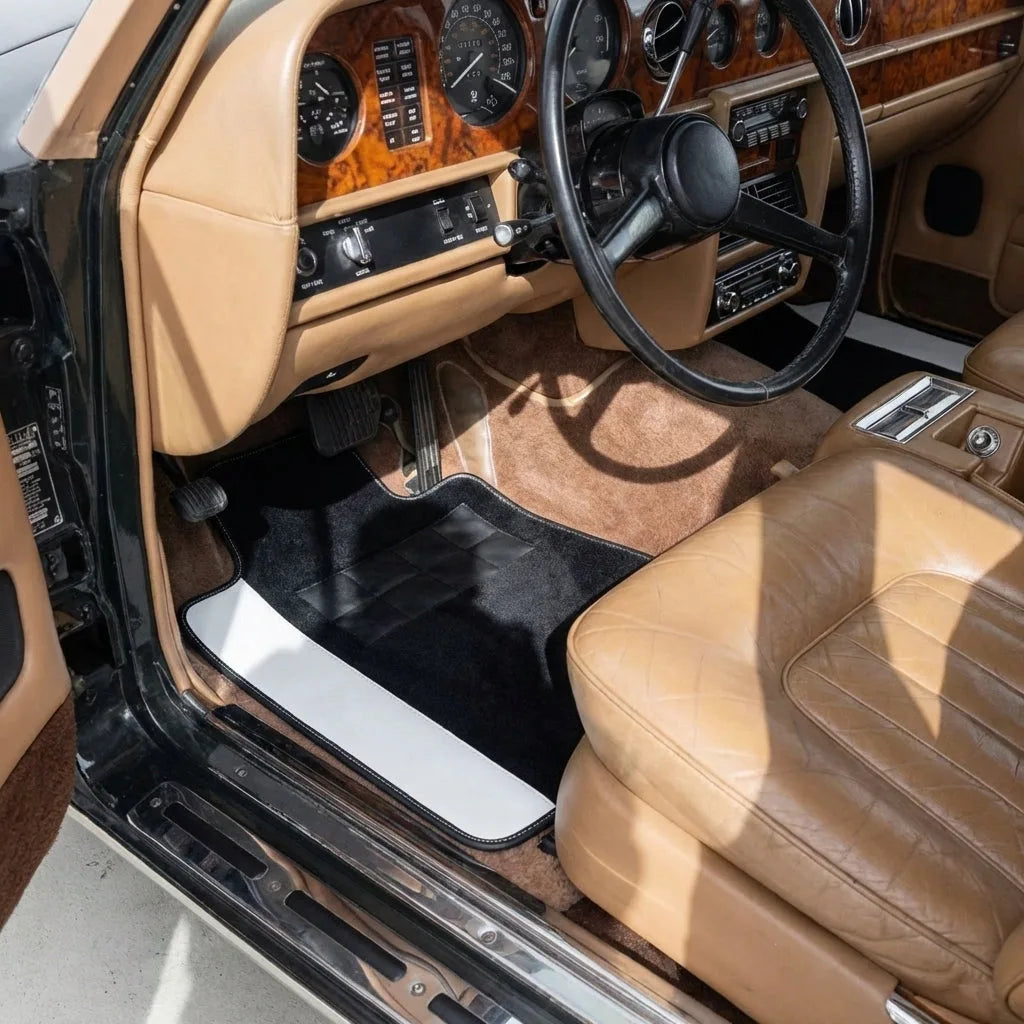 Interior look of floor mats for Rolls Royce Wraith (2013–2023)