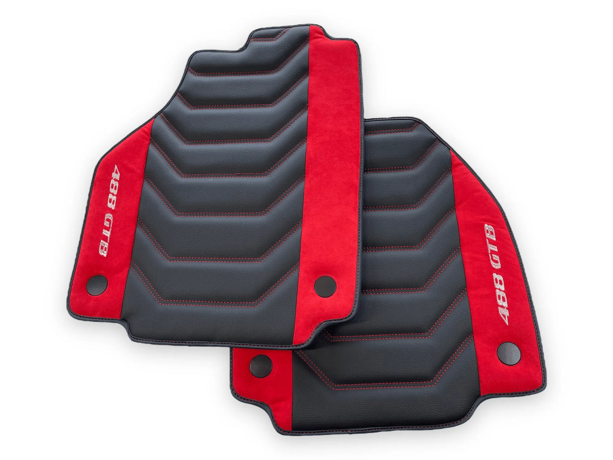 Lær Bilmatter For Ferrari 488 GTB 2015-2022 - AutoWin