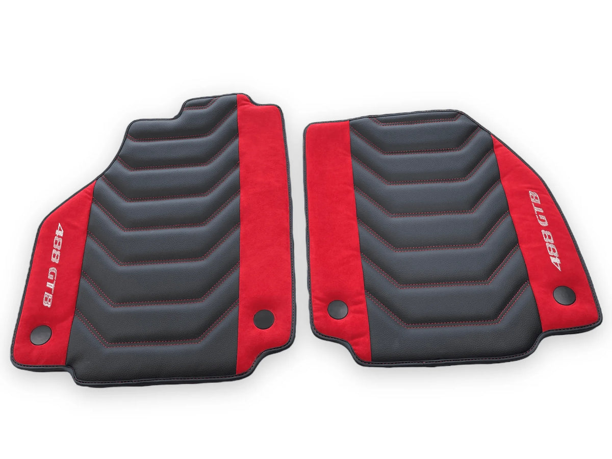 Lær Bilmatter For Ferrari 488 GTB 2015-2022 - AutoWin