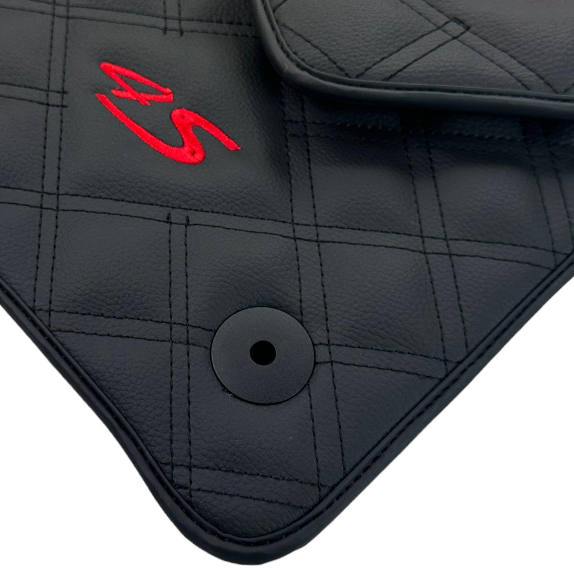 Leather Floor Mats For Porsche Taycan 4S (2019-2023) - AutoWin