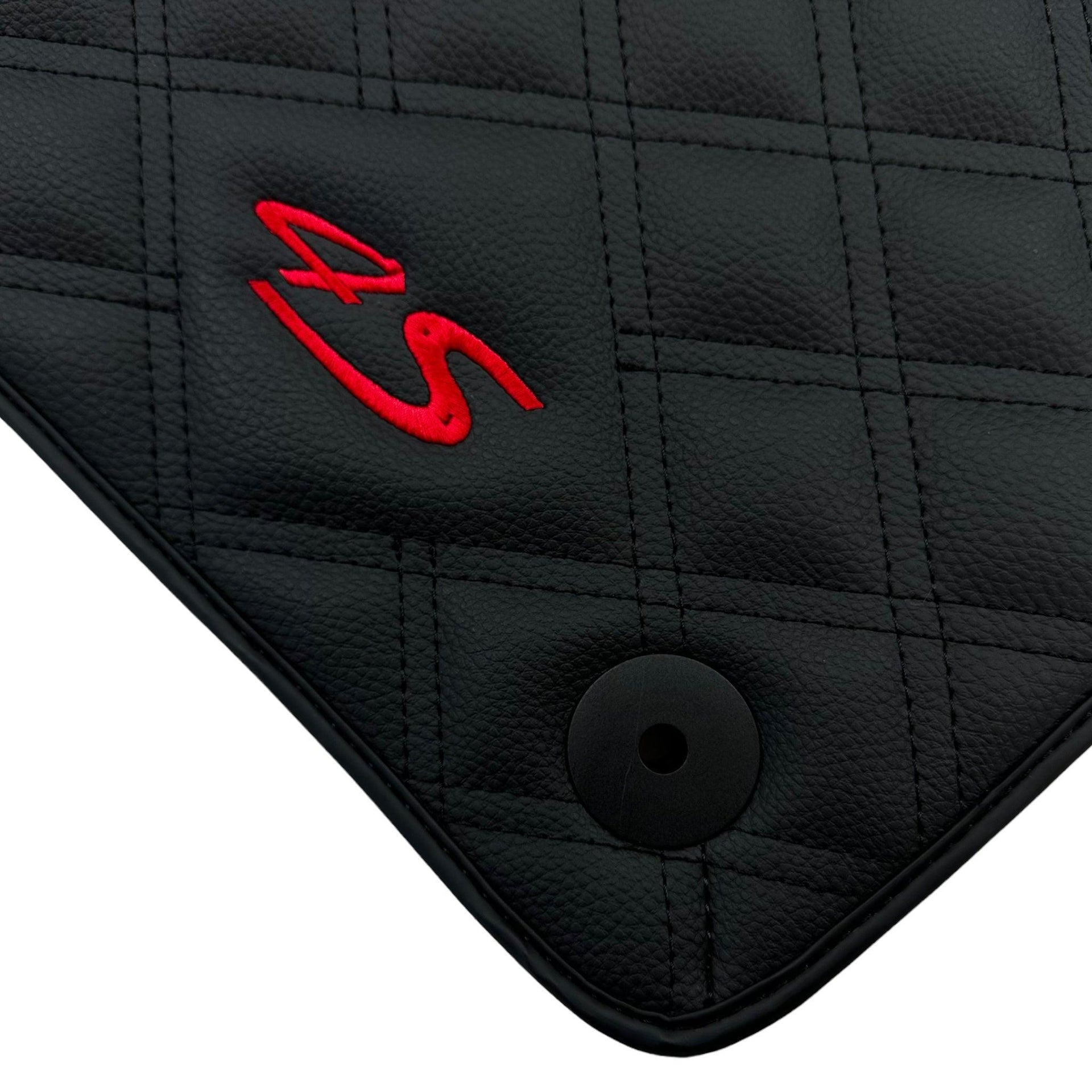 Leather Floor Mats For Porsche Taycan 4S (2019-2023) - AutoWin