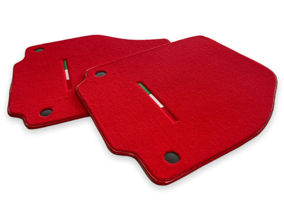 Bilmatter For Ferrari 488 GTB 2015-2022 Rød AutoWin Merke Italiensk Utgave - AutoWin