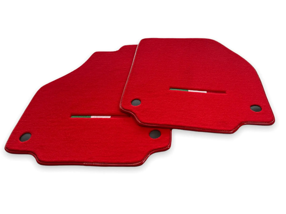 Bilmatter For Ferrari 488 GTB 2015-2022 Rød AutoWin Merke Italiensk Utgave - AutoWin