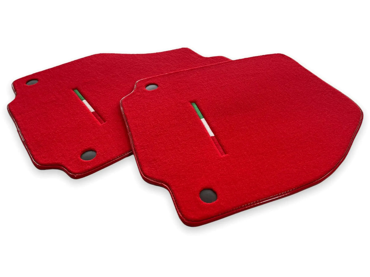 Bilmatter For Ferrari 488 GTB 2015-2022 Rød AutoWin Merke Italiensk Utgave - AutoWin