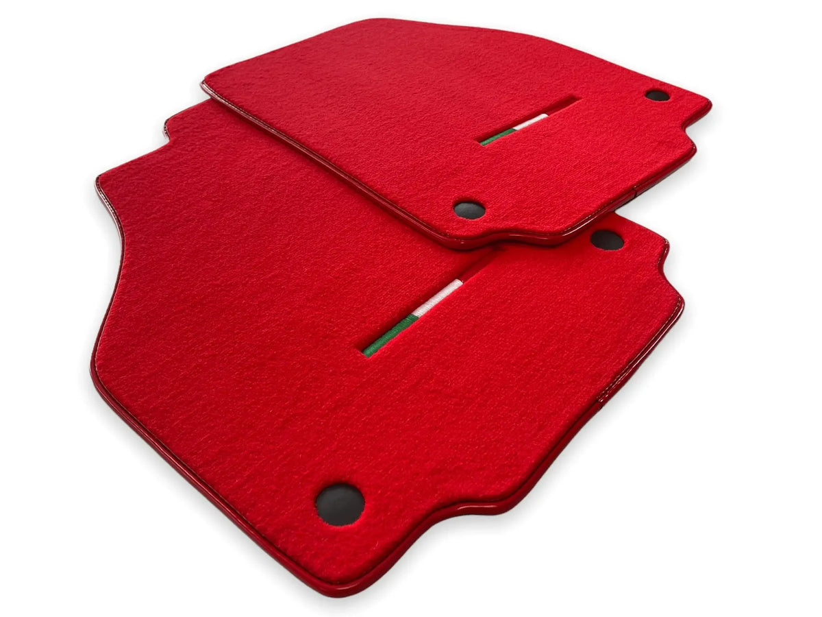 Bilmatter For Ferrari 488 GTB 2015-2022 Rød AutoWin Merke Italiensk Utgave - AutoWin