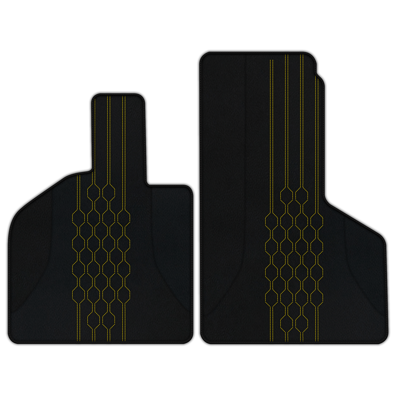 Customizable Leather Floor Mats with AW19 Pattern for Lamborghini Huracan Sterrato (2023-2024)