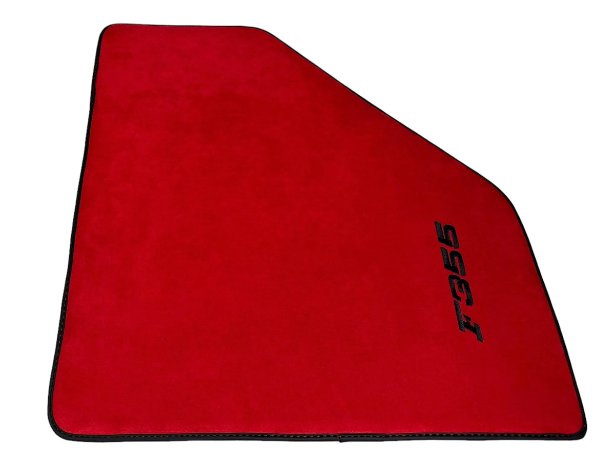 Røde Alcantara Bilmatter For Ferrari F355 1994-1999 - AutoWin