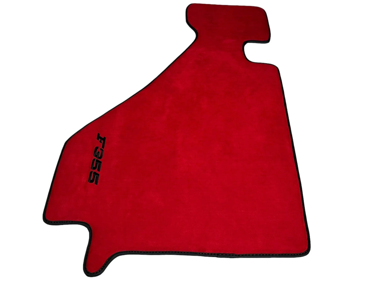 Røde Alcantara Bilmatter For Ferrari F355 1994-1999 - AutoWin