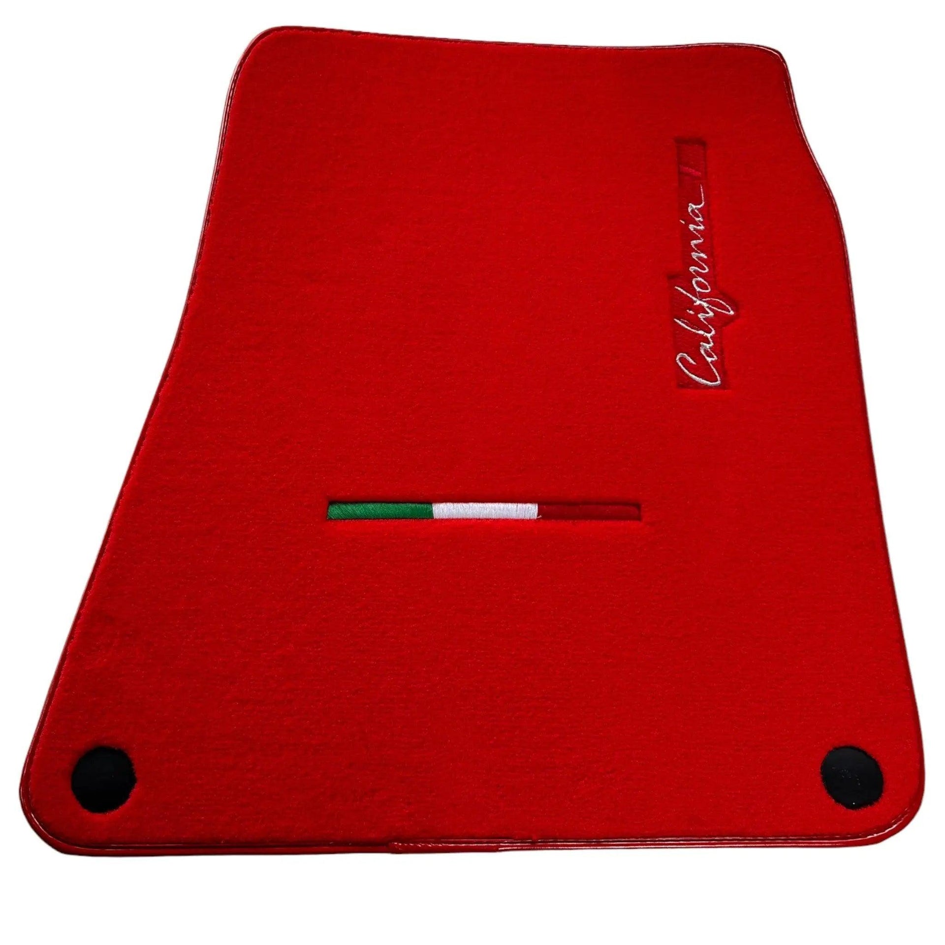 Red Floor Mats For Ferrari California T 2015–2018 - AutoWin