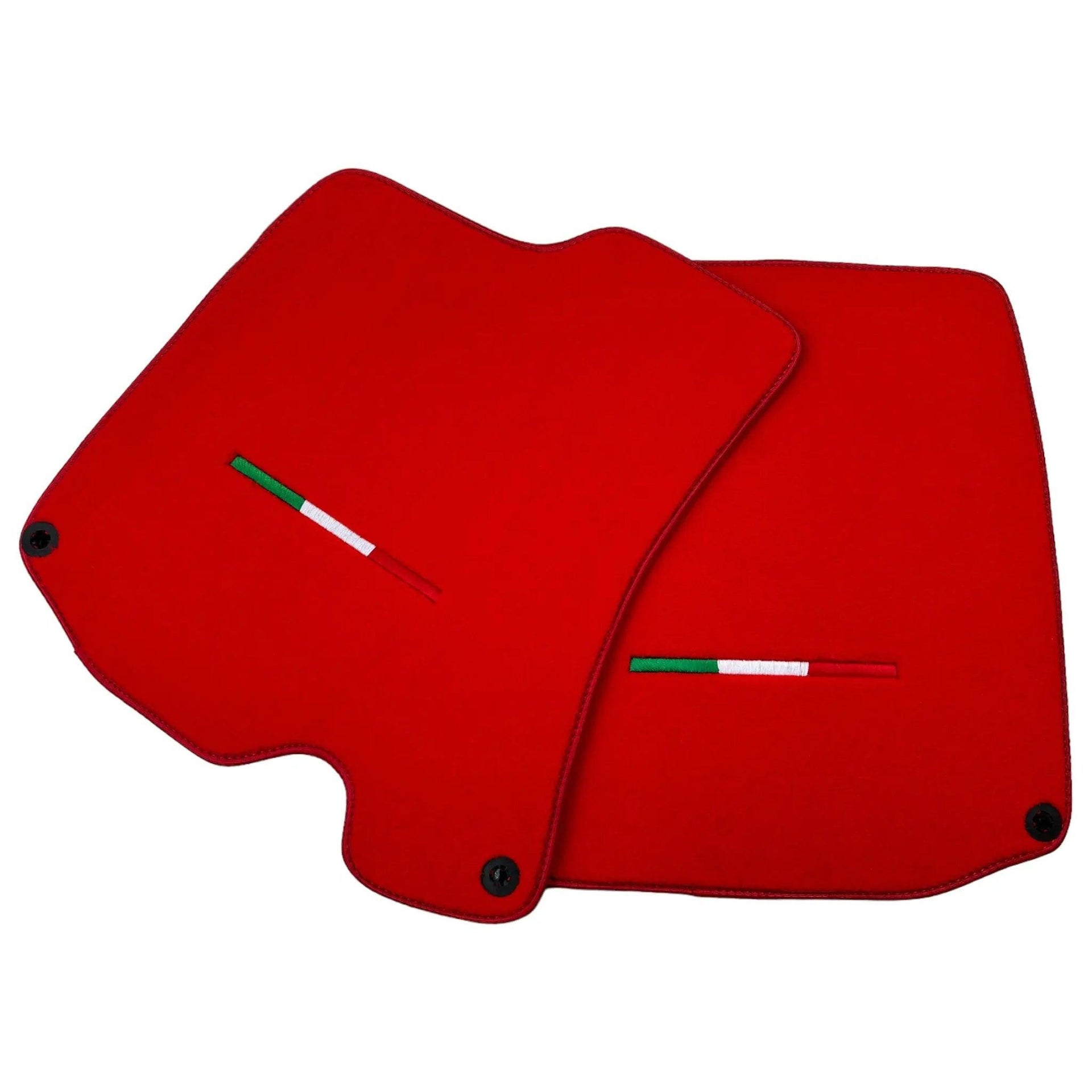 Red Floor Mats For Ferrari Portofino (2018-2023) Italian Edition - AutoWin
