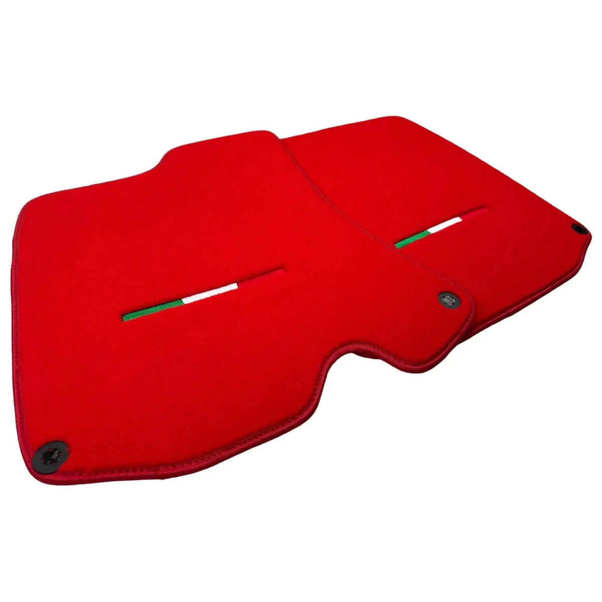 Red Floor Mats For Ferrari Roma (2021-2027) Italian Edition - AutoWin