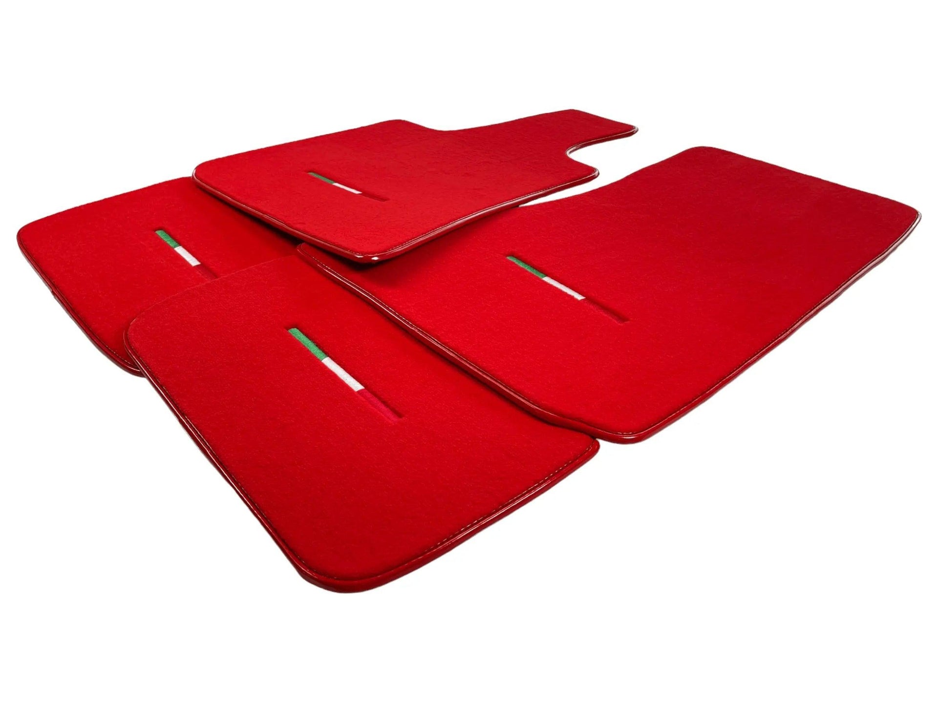 Red Floor Mats For Maserati Levante (2017-2023) Italy Edition - AutoWin