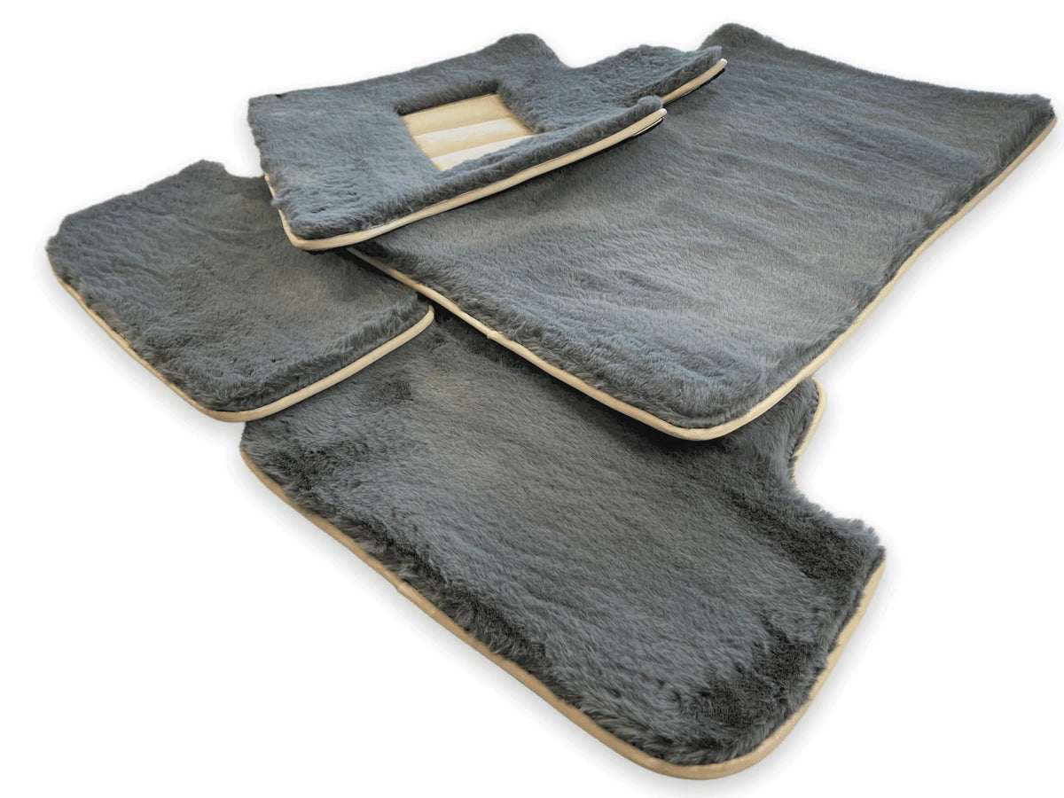Sheepskin Floor Mats For Rolls Royce Ghost Series II (2021-2024) ER56 Design Brand - AutoWin