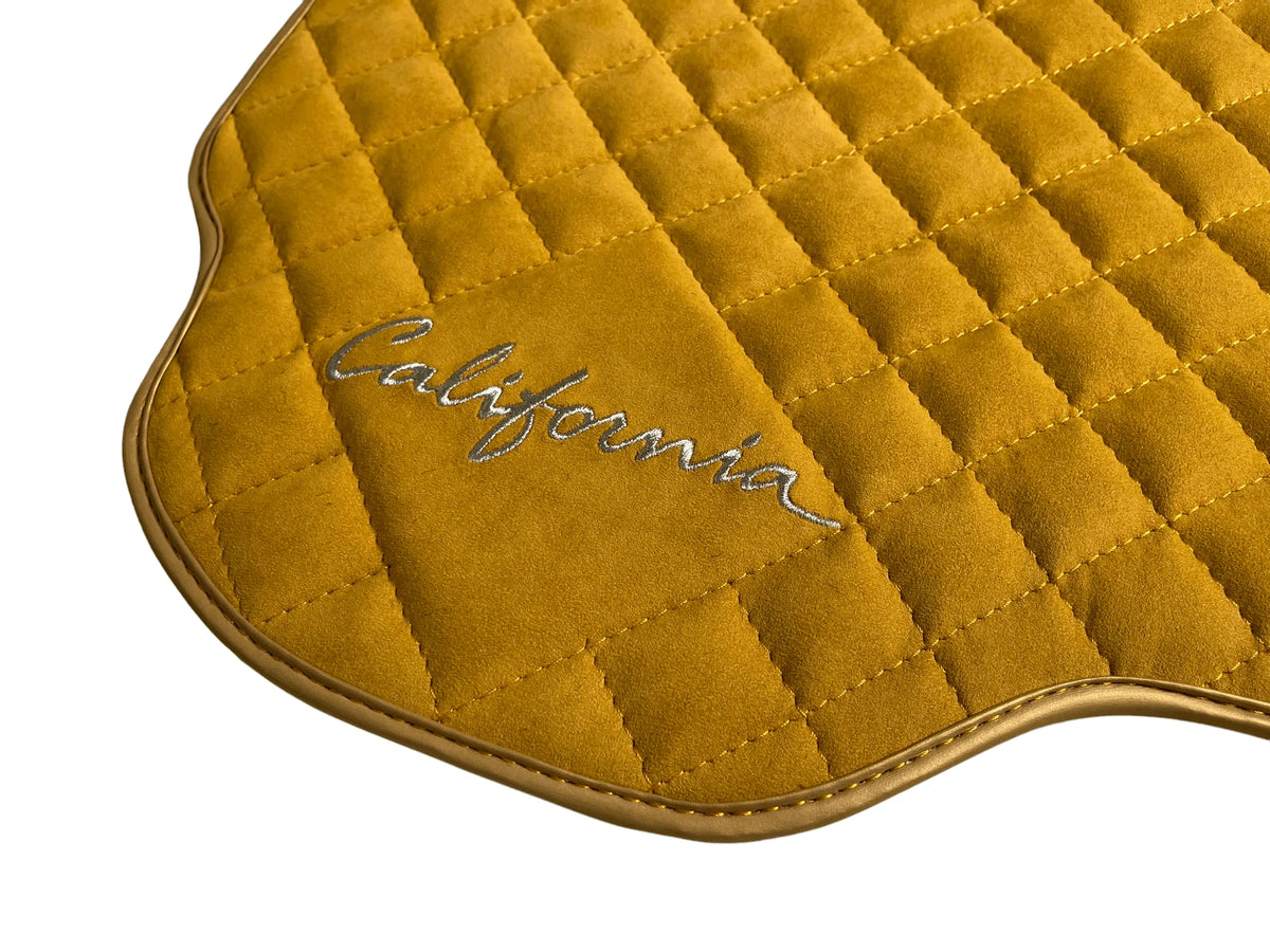 Beige Alcantara Bilmatter For Ferrari California 2008-2014 - AutoWin