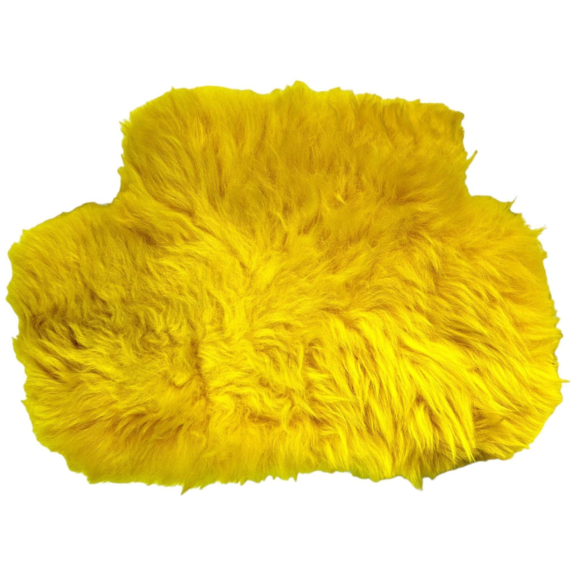 Yellow Sheepskin Floor Mats for Rolls Royce Ghost Series II (2021-2024) ER56 Design Brand - AutoWin