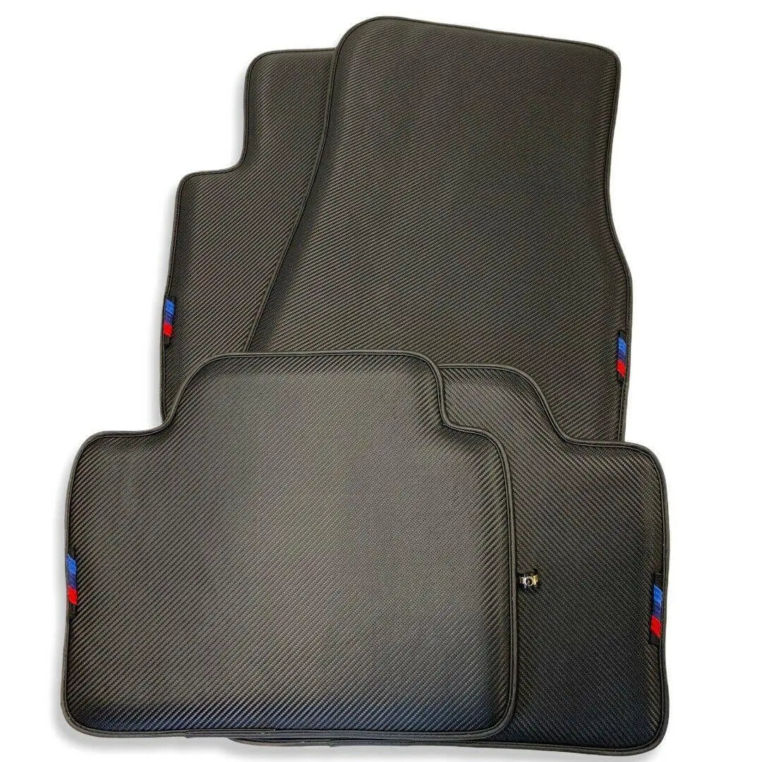 Floor Mats For BMW X5 Series E53 Autowin Brand Carbon Fiber Leather - AutoWin