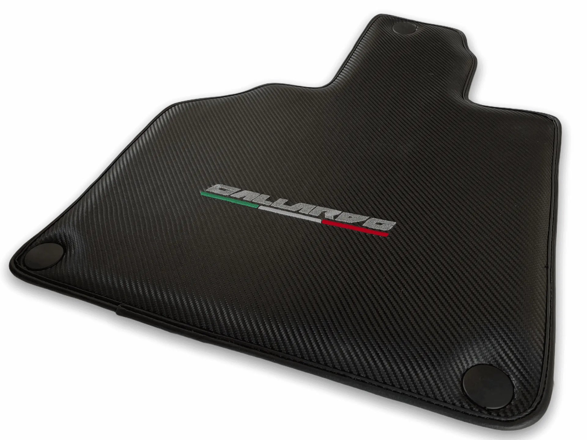Floor Mats for Lamborghini Gallardo Carbon Fiber Leather - AutoWin